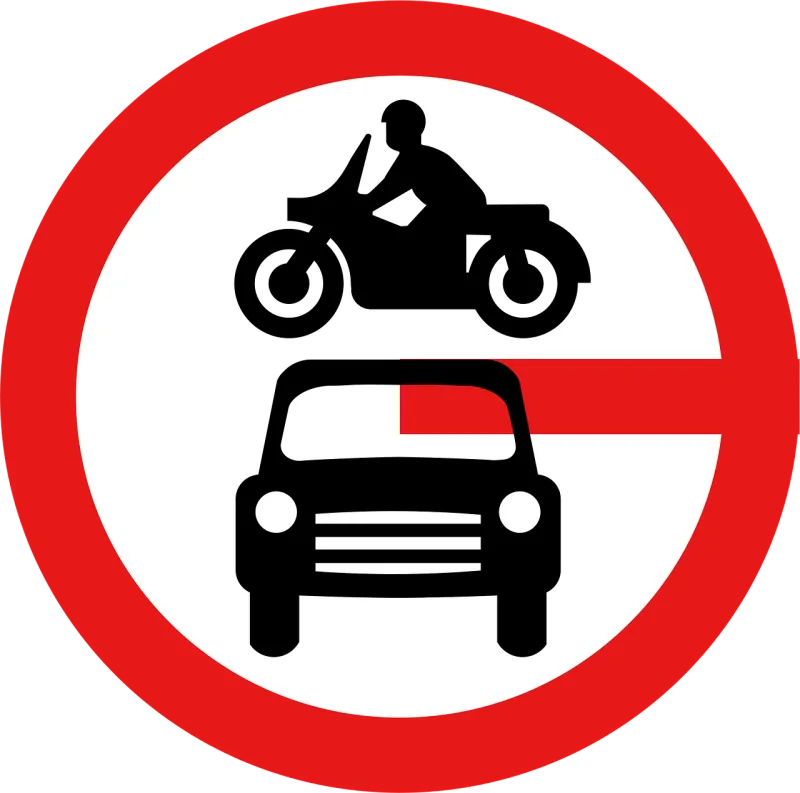 Road signs No motor vehicles Road Stickdatei – Fahrzeuge