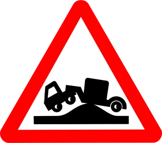 Traffic sign Symbol Bump Stickdatei – Fahrzeuge