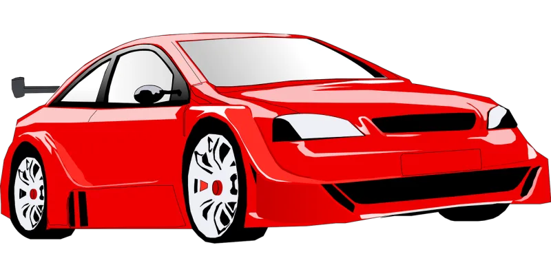 Car Red Vehicle Stickdatei – Fahrzeuge