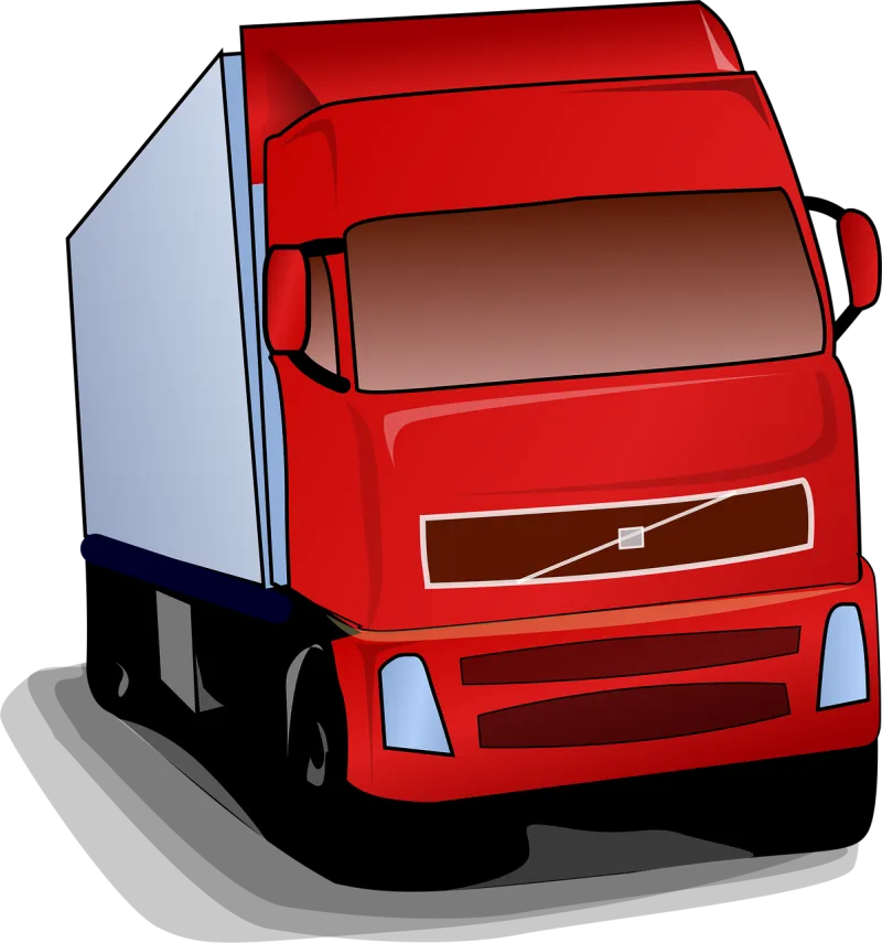 Truck Lorry Red Stickdatei – Fahrzeuge