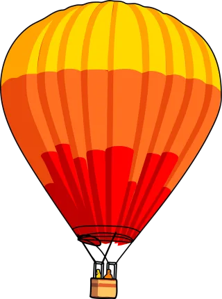 Balloon Hot Transportation Stickdatei