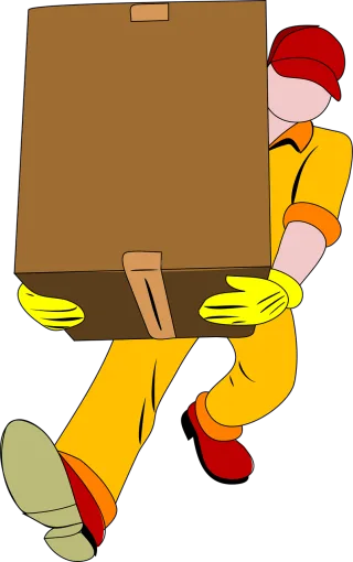 Movers Moving Carry Stickdatei