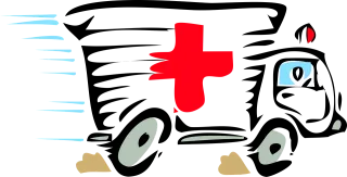 Ambulance Paramedic Red Stickdatei