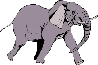 Elephant Wild Animal Stickdatei