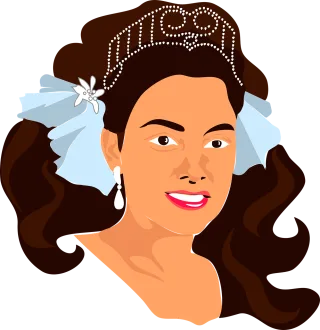 Princess Crown Face Stickdatei