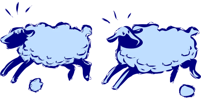 Sheep Running Lambs Stickdatei – Sport