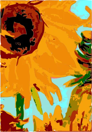 Flowers Paint Vincent van gogh Stickdatei