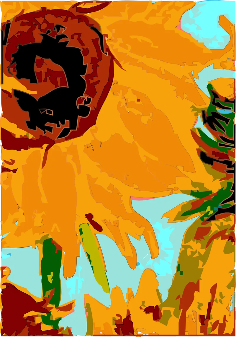 Flowers Paint Vincent van gogh Stickdatei – Blumen