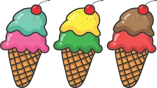 Ice cream Dessert Chocolate taste Stickdatei