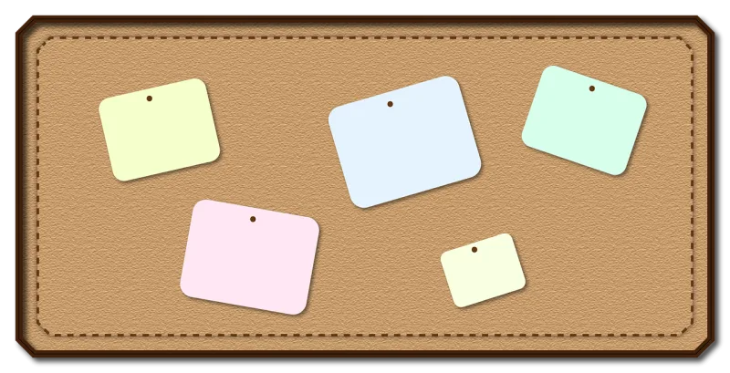 Notice board Notices Empty Stickdatei – Musik