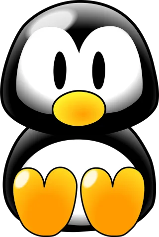 Penguin Baby Linux Stickdatei – Tiere