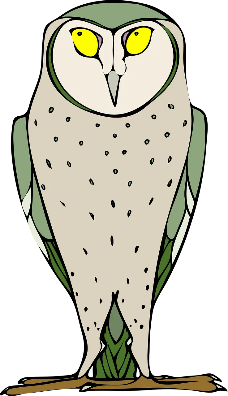 Owl Bird Standing Stickdatei – Tiere