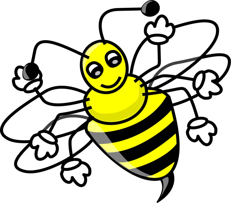 Bee Honey Wings Stickdatei – Tiere