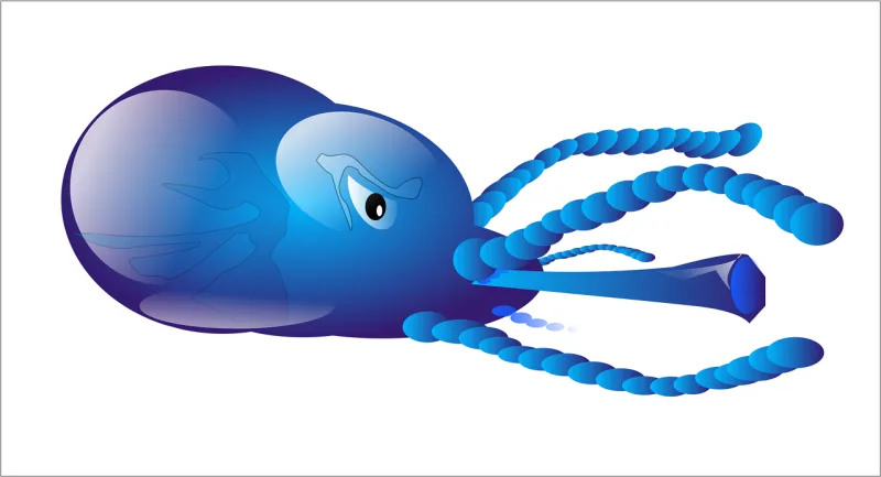 Squid Sea Animal Stickdatei – Sport