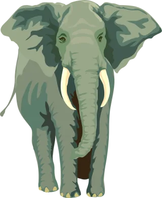 Elephant Nature Animal Stickdatei