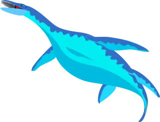 Dinosaurs Aquatic Blue Stickdatei