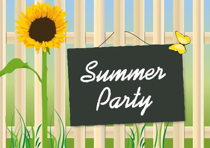 Summer party Sunflower Garden Stickdatei – Blumen
