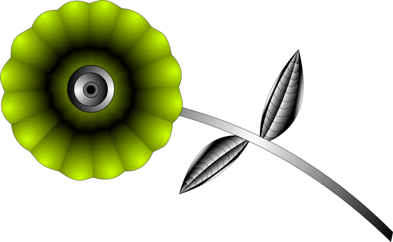 Robot Flower Digital Stickdatei – Kinder
