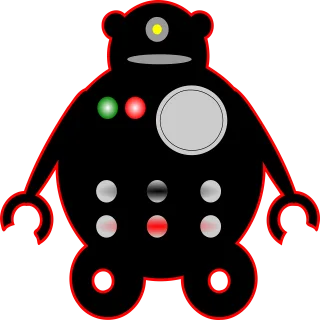 Circle Robot Design Stickdatei