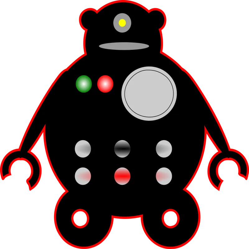 Circle Robot Design Stickdatei – Kinder