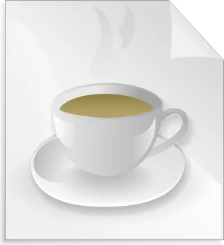 Coffee Cup and saucer Beverage Stickdatei – Essen & Trinken