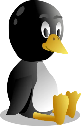 Penguin Tux Nature Stickdatei