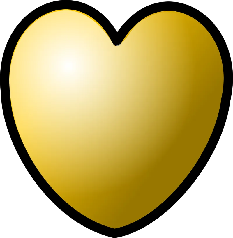 Heart Gold Valentine Stickdatei – Herzen & Liebe