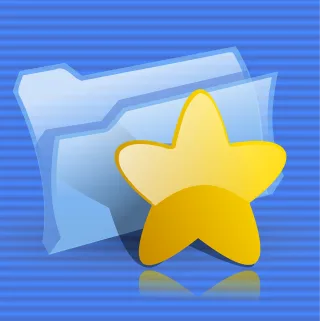 Folder Star Favorites Stickdatei