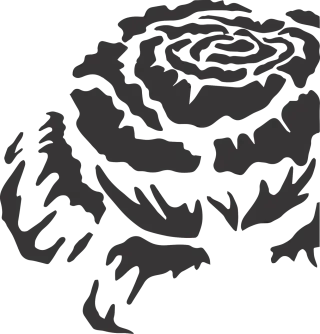 Rose Flower Nature Stickdatei