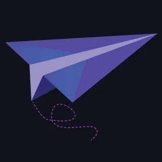 Paper airplane Purple Airplane Stickdatei