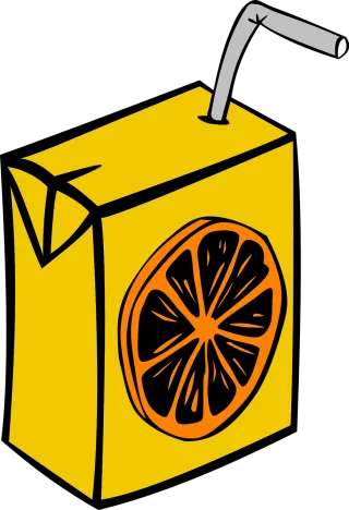 Juice Box Carton Stickdatei
