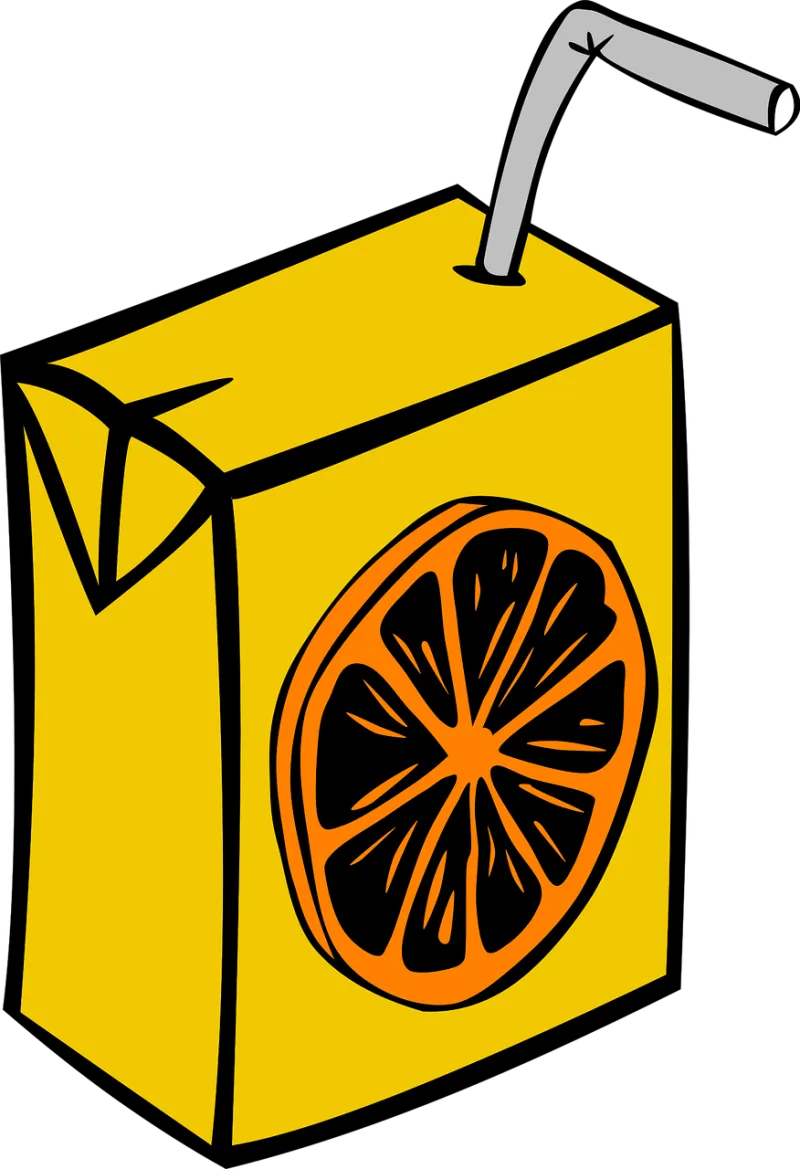 Juice Box Carton Stickdatei – Essen & Trinken