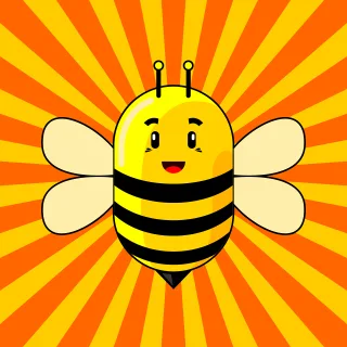 Bee Animal Insect Stickdatei