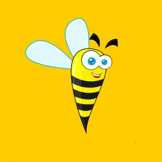 Bee Fun Funny Stickdatei – Tiere