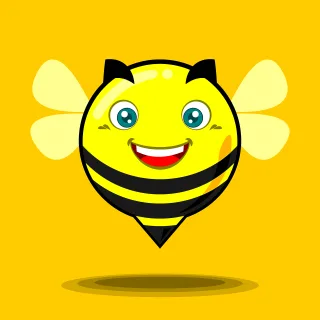 Bee Fun Funny Stickdatei