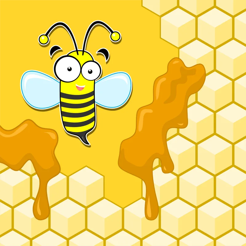 Bee Mascot Character Stickdatei – Tiere