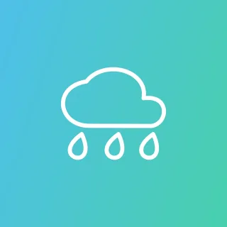 Cloud Rain Icon Stickdatei