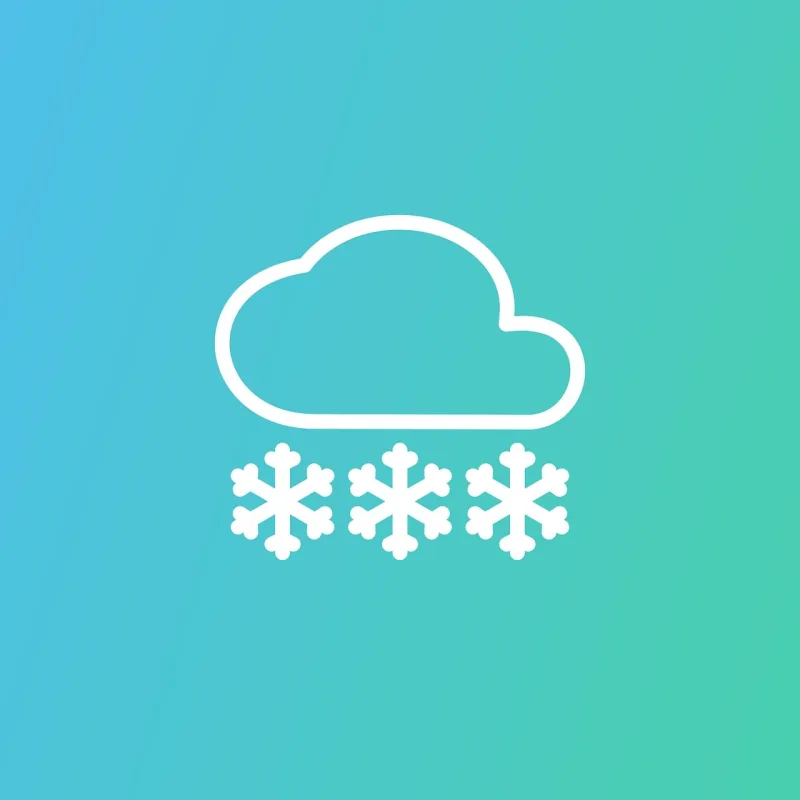 Cloud Snow Snowflake Stickdatei – Weihnachten
