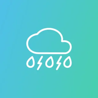 Cloud Thunder Rain Stickdatei