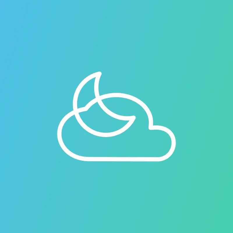 Cloud Moon Icon Stickdatei – Natur
