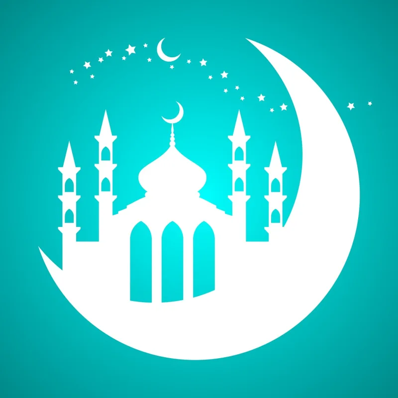 Mosque Moon Stars Stickdatei – Natur
