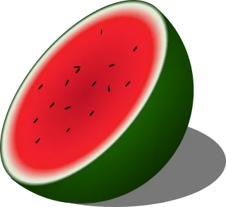 Watermelon Melon Half Stickdatei