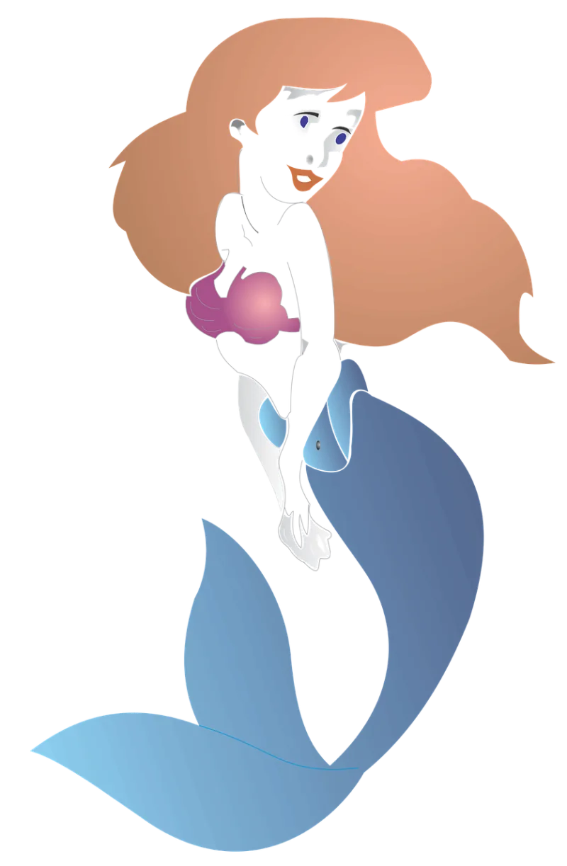 Little Mermaid Pretty Stickdatei – Kinder