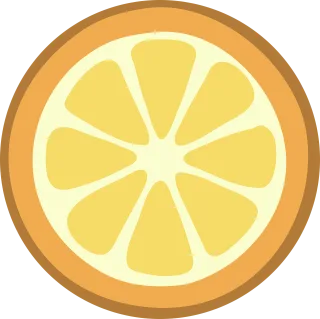 Orange Fruit Slice Stickdatei