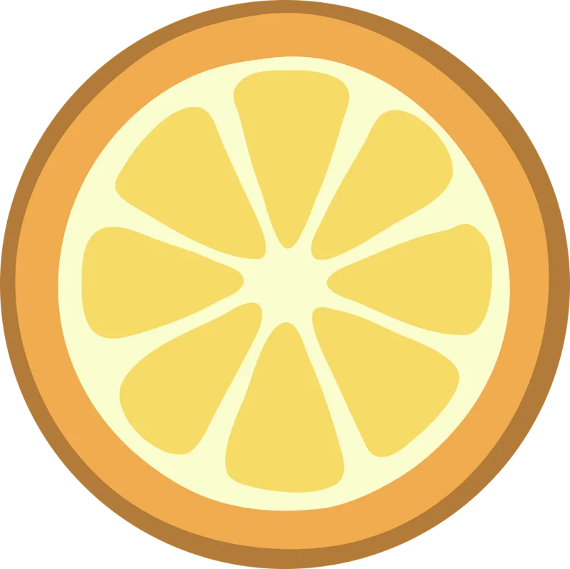 Orange Fruit Slice Stickdatei – Essen & Trinken