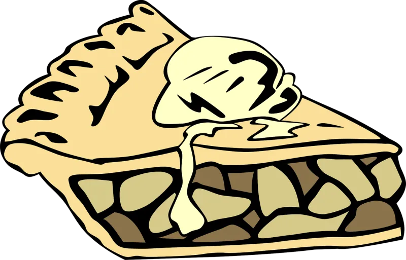 Apple pie Pie A la mode Stickdatei – Essen & Trinken