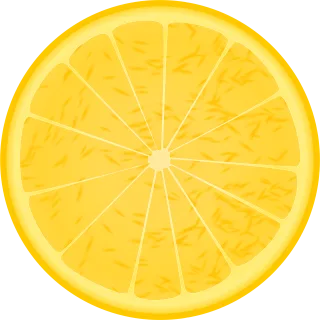 Lemon Fruit Food Stickdatei