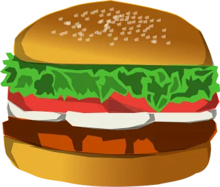 Hamburger Burger Food Stickdatei