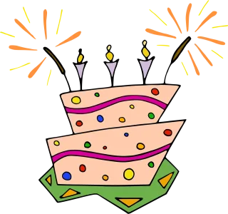 Birthday cake Party Dessert Stickdatei