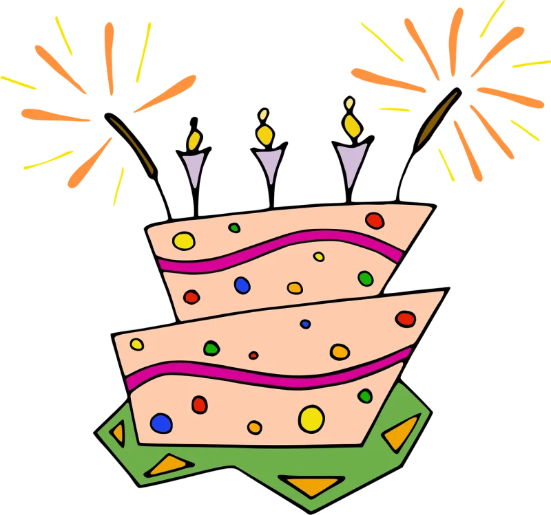 Birthday cake Party Dessert Stickdatei – Essen & Trinken